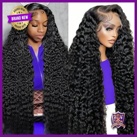 30 Inch Deep Wave Lace Front Wig Human Hair 13x6 HD Glueless Pre Plucked